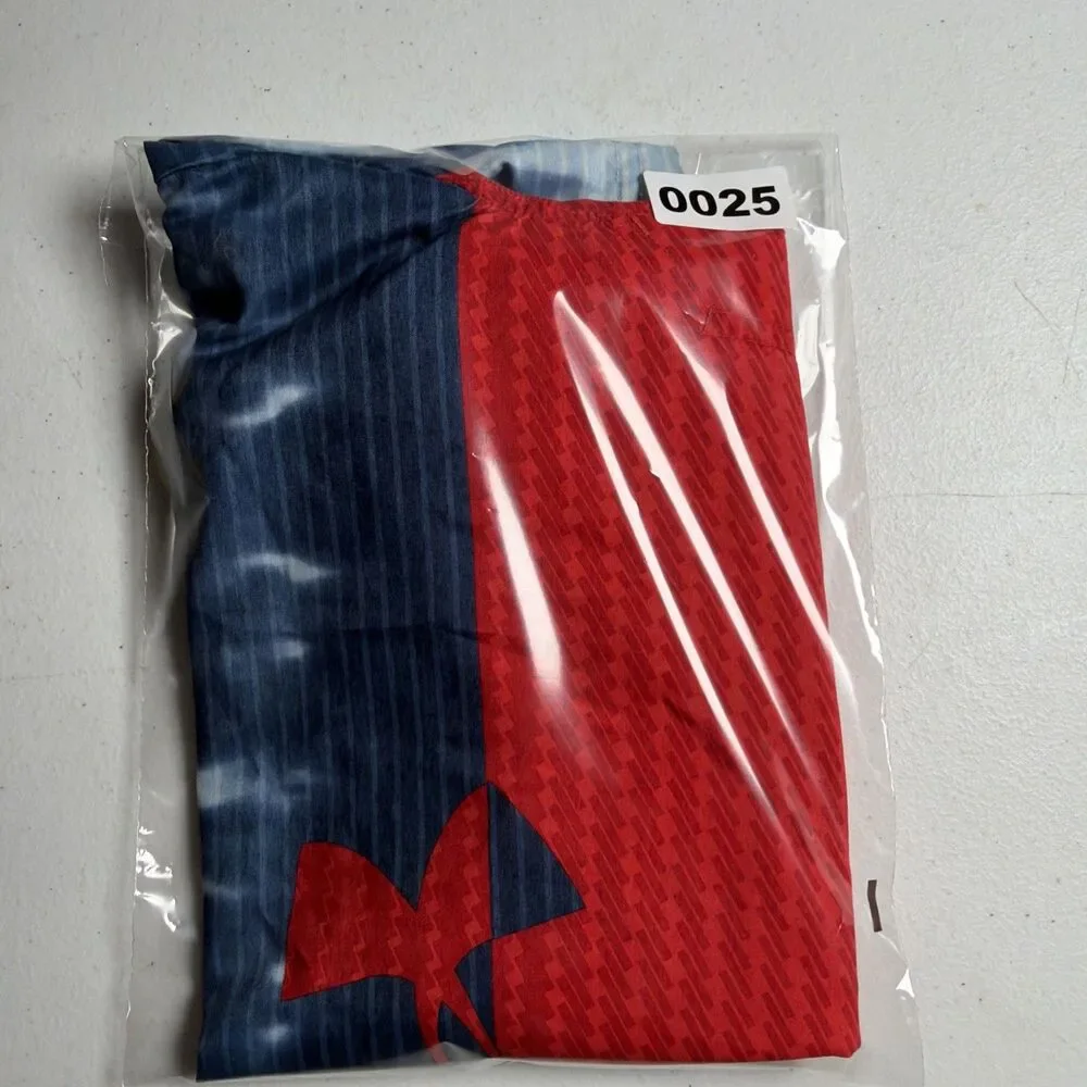 Under Armour Swim Trunks Y Small Blue USA Flag Patriotic Swim Shorts Youth A0025